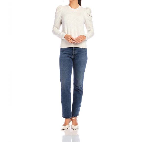 Leila Puff Sleeve Top- Stripe main image 0